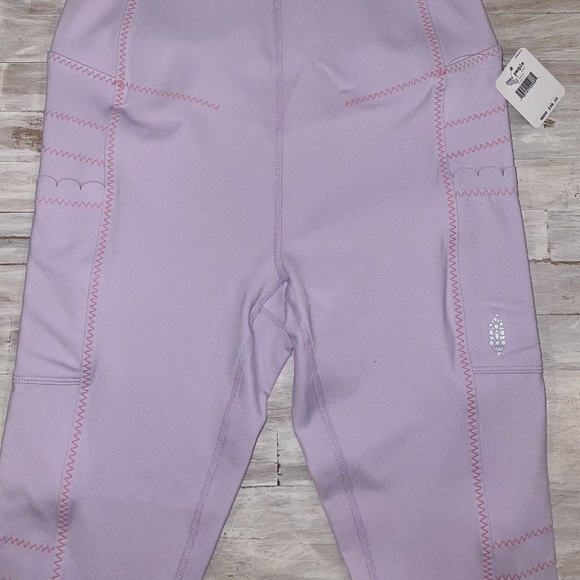 Free People Movement High Rise 7/8 Pinky Promise Leggings- Dew Berry Purple NWT - Picture 7 of 15
